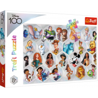 TREFL Puzzle Disney 100 rokov: Disneyho kúzlo 300 dielikov