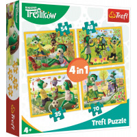 Puzzle Treflíci: Spoločné chvíle 4v1 (35,48,54,70 dielikov)