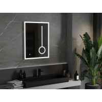 Obdĺžnikové zrkadlo MEXEN KALA 60x80 cm - s LED podsvietením, zväčšovacou lupou a vyhrievaním, 9820-060-080-611-00