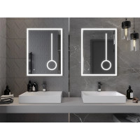 Obdĺžnikové zrkadlo MEXEN KALA 60x80 cm - s LED podsvietením, zväčšovacou lupou a vyhrievaním, 9820-060-080-611-00