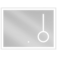 Obdĺžnikové zrkadlo MEXEN KALA 80x60 cm - s LED podsvietením, zväčšovacou lupou a vyhrievaním, 9820-080-060-611-00
