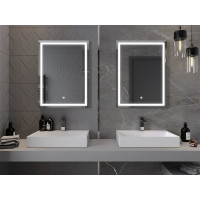 Obdĺžnikové zrkadlo MEXEN MIKO 60x80 cm - s LED podsvietením a vyhrievaním, 9819-060-080-611-00