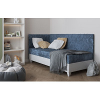 Čalúnená posteľ LAGOS III - 200x90 cm - modrá
