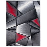 Moderné kusový koberec MATRA červeno-šedý J374C