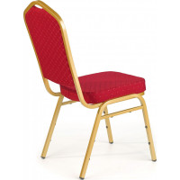 Banketová stolička PRAG - červená/zlatá