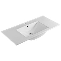 Keramické umývadlo SLIM - 101x46x18 cm - biele