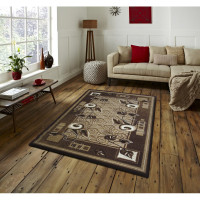 Kusový koberec ALPHA Vine - hnědý