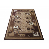Kusový koberec ALPHA Vine - hnedý