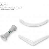 Štvorcová sprchová vanička - liaty mramor