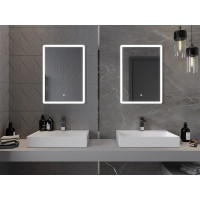 Obdĺžnikové zrkadlo MEXEN NAVIA 50x70 cm - s LED podsvietením a vyhrievaním, 9803-050-070-611-00