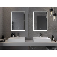Obdĺžnikové zrkadlo MEXEN NAVIA 60x80 cm - s LED podsvietením a vyhrievaním, 9803-060-080-611-00