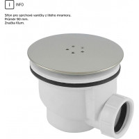 Štvorcová sprchová vanička - liaty mramor