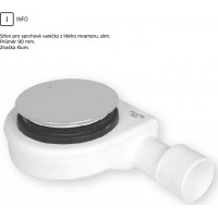 Štvorcová sprchová vanička - liaty mramor