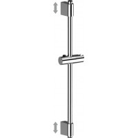 Sprchová nerezová tyč s držiakom na ručnú sprchu - 70 cm - chrómovaná
