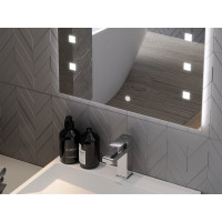 Obdĺžnikové zrkadlo MEXEN NER 100x80 cm - s LED podsvietením a vyhrievaním, 9809-100-080-611-00