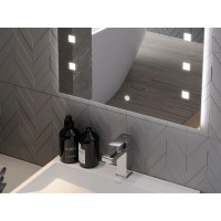 Obdĺžnikové zrkadlo MEXEN NER 80x60 cm - s LED podsvietením a vyhrievaním, 9809-080-060-611-00