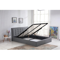 Čalúnená posteľ PADRE 200x160 cm - šedá
