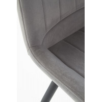 Jedálenská stolička ELEKTRA - šedá / čierna