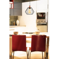 Stropné svietidlo SIENA long - čierne/rose gold