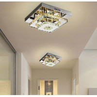 (kópia) Krištáľová stropná lampa Plafond LED 24W štvorcová APP409-C APP410-C