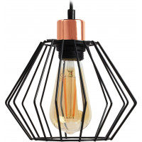 Stropné svietidlo SIENA long - čierne/rose gold