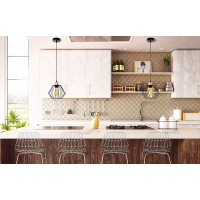 Stropné svietidlo SIENA long - čierne/rose gold