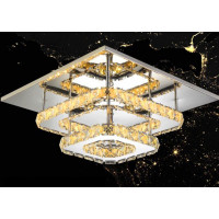 (kópia) Krištáľová stropná lampa Plafond LED 24W štvorcová APP409-C APP410-C