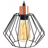 Stropné svietidlo SIENA long - čierne/rose gold