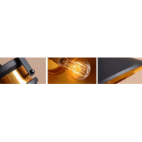 Stropné svietidlo ASTI set C, C, C - čierne - obdĺžniková základňa