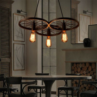 Stropné svietidlo LOFT WHEEL 3 - čierne