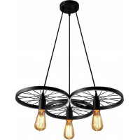 Stropné svietidlo LOFT WHEEL 3 - čierne