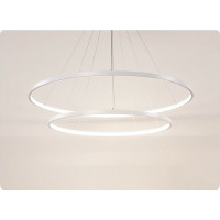 Stropné LED svietidlo VEGAS - 38W - kruhy 20 +40 cm + ovládač