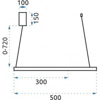 Stropné LED svietidlo PLANETARY 60W - čierne / zlaté + ovládač