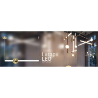 Stropné LED svietidlo BAR horizontálne - 12W - zlaté