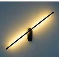 Nástenné LED svietidlo ROD centier - 92 cm - 12W - čierne
