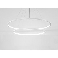 Stropné LED svietidlo VEGAS - 38W - kruhy 20 +40 cm + ovládač