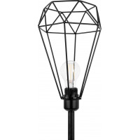 Stojacia lampa DIAMOND - rovná - čierna