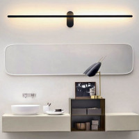 Nástenné LED svietidlo ROD centier - 92 cm - 12W - čierne