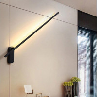 Nástenné LED svietidlo ROD side - 92 cm - 12W - čierne