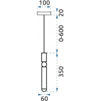 Stropné svietidlo ARMADILLO - kov - zlaté