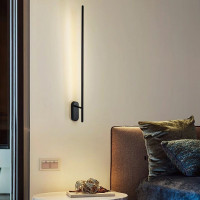 Nástenné LED svietidlo ROD side - 92 cm - 12W - čierne