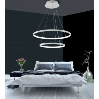 Stropné LED svietidlo VEGAS - 38W - kruhy 20 +40 cm + ovládač