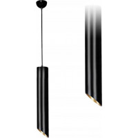 Stropné svietidlo SPIKE long 20 cm - čierne/zlaté