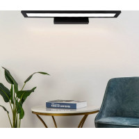 Nástenné LED svietidlo nad zrkadlo FLAT - 60 cm - 7W - čierne