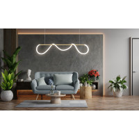 Stropné LED svietidlo CURVE maxi - 60W - zlaté