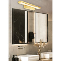 Nástenné LED svietidlo nad zrkadlo FLAT - 40 cm - 8W - zlaté