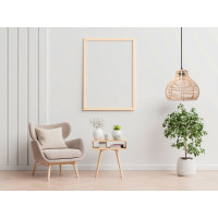 Stropné svietidlo BOHO small bulb - bambusové/čierne