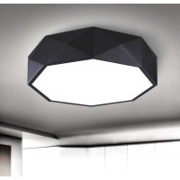 Stropné svietidlo COLE diamond - 30x30x8 cm - čierne