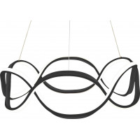 Stropné LED svietidlo PULSE 120W - čierne + ovládač