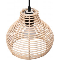 Stropné svietidlo BOHO small bulb - bambusové/čierne